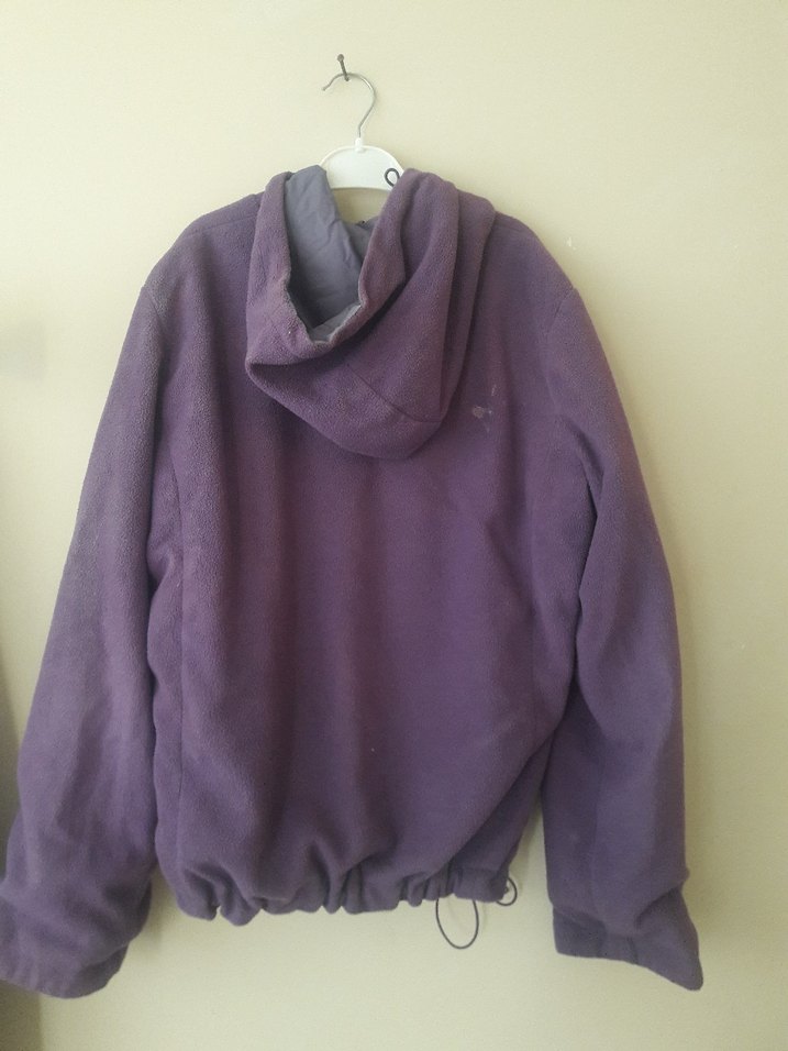 Mor Kadın Fermuarlı Rahat Ceket - Görsel 2