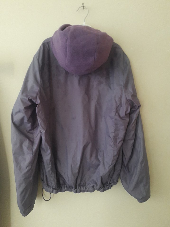 Mor Kadın Fermuarlı Rahat Ceket - Görsel 4