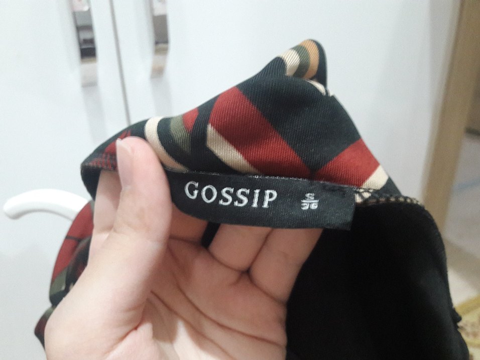 Retro Desenli Pilili Midi Elbise - Görsel 3