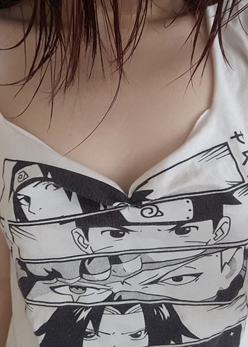 Beyaz Baskılı Kız Çocuk Tişörtü - Görsel 6