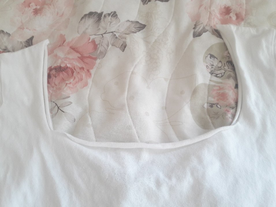 Beyaz Baskılı Kız Çocuk Tişörtü - Görsel 4