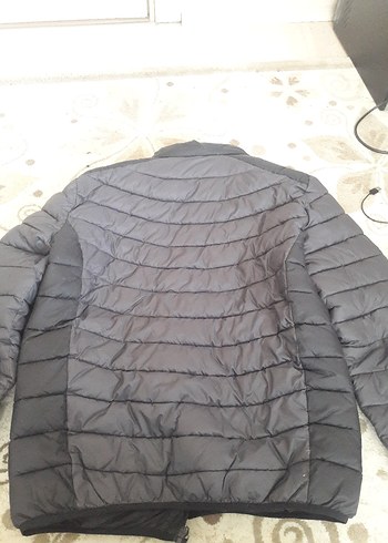 Gri Fermuarlı Erkek Mont - Görsel 5