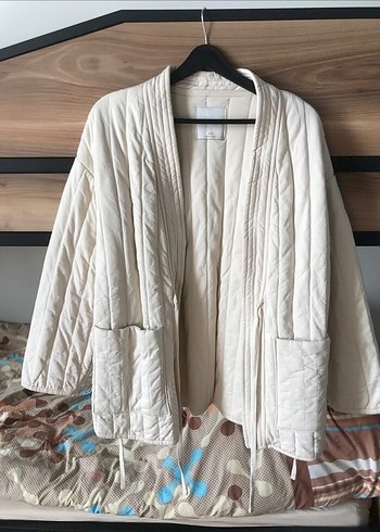 Manuka Beyaz Midi Kadın Ceket - Görsel 2
