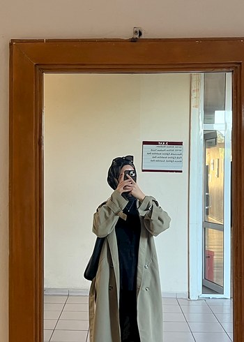 Haki Midi Kadın Trençkot - Görsel 2