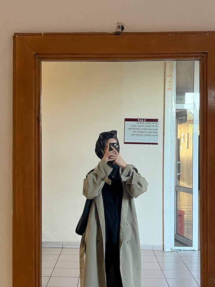 Haki Midi Kadın Trençkot - Görsel 2