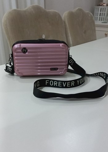 Diğer Fermuarlı Pembe Kadın Çapraz Çanta
