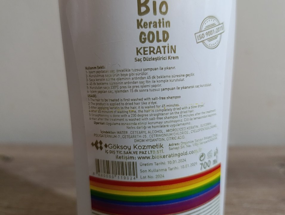 Bio Keratin Gold Keratin 700 ml - Görsel 3