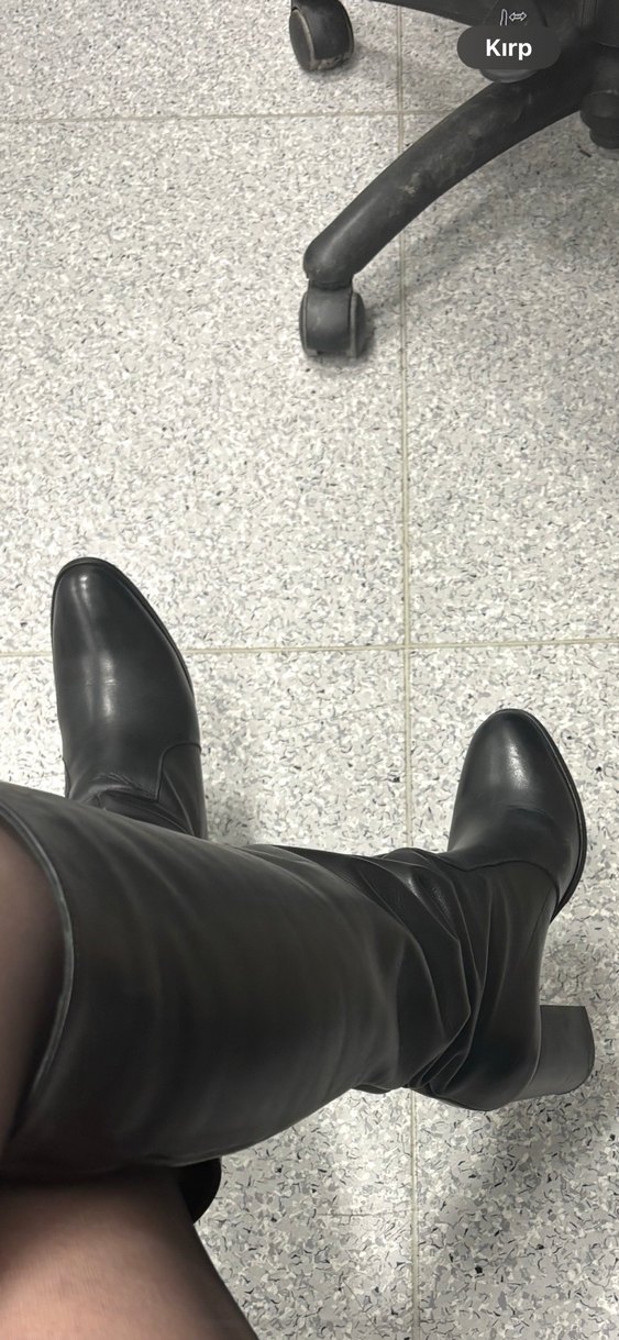 Derimod Siyah Deri Kadın Çizme - Görsel 2