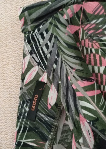 Kadın Çok Renkli Anvelop Kumaş Elbise. - Görsel 8