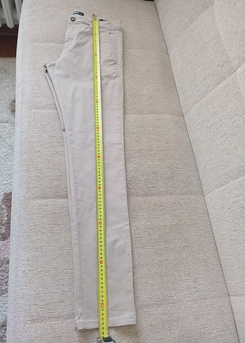 Bej Keten Erkek Pantolon - Görsel 5