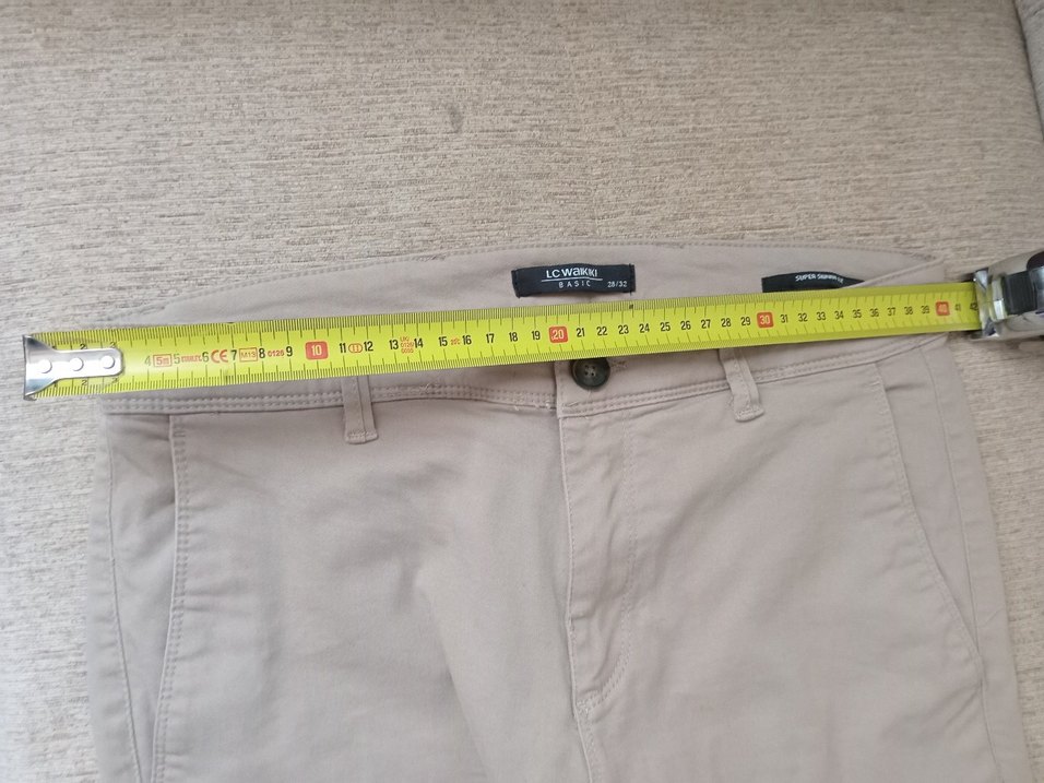 Bej Keten Erkek Pantolon - Görsel 2