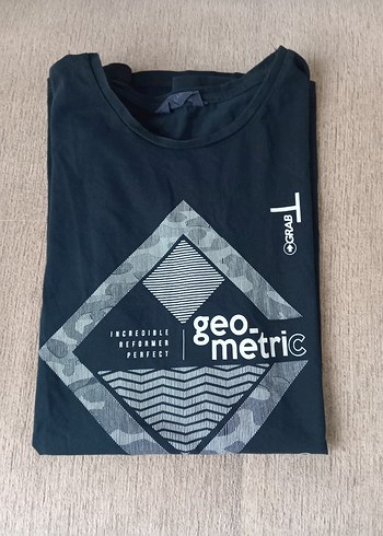 Mavi Pamuklu Erkek Baskılı Tişört - Görsel 2