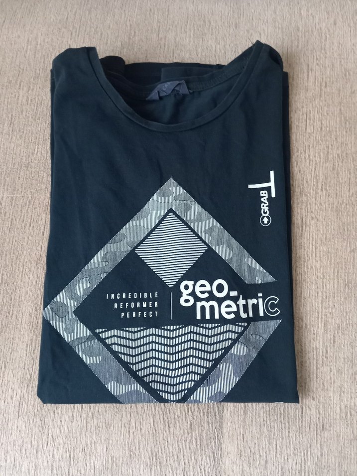 Mavi Pamuklu Erkek Baskılı Tişört - Görsel 2