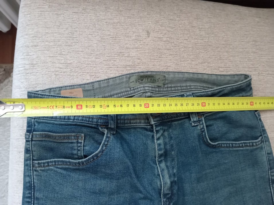 Esnek Mavi Erkek Normal Bel Jean pantolon. - Görsel 4