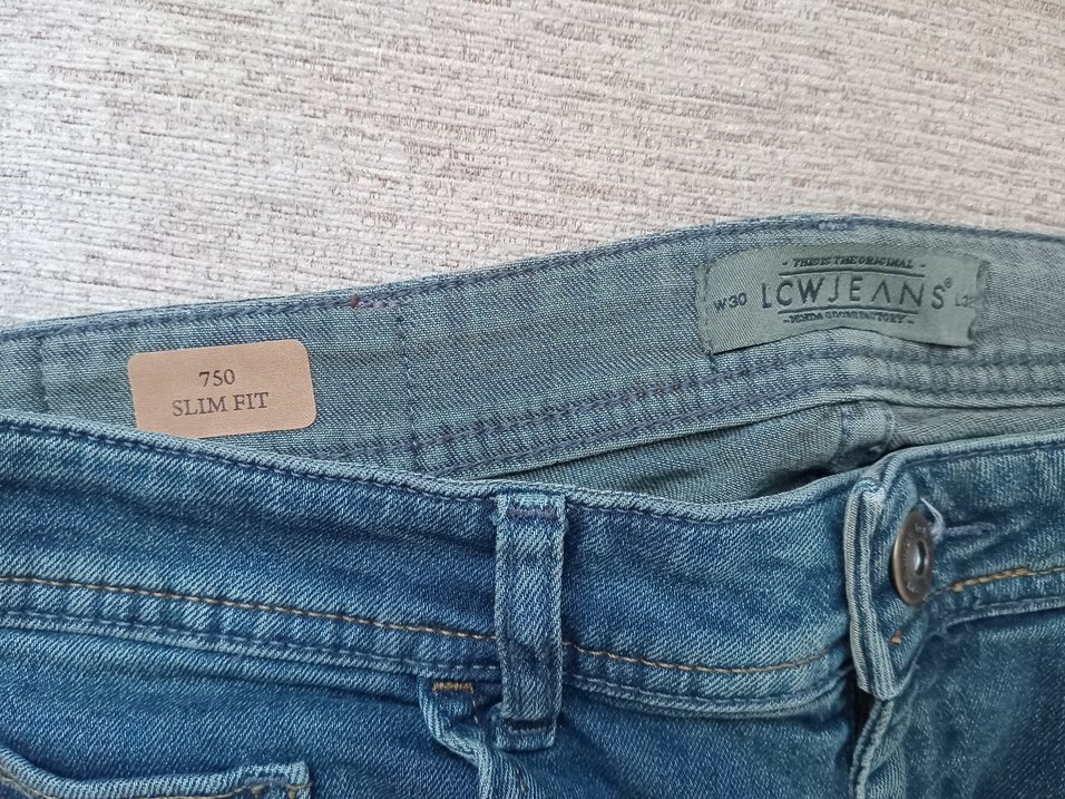 Esnek Mavi Erkek Normal Bel Jean pantolon. - Görsel 5