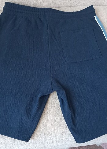 Erkek Lacivert Mavi Fermuarlı Rahat Şort - Görsel 4