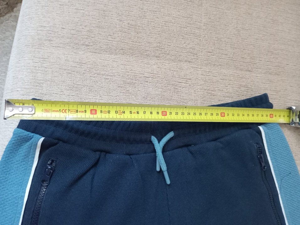 Erkek Lacivert Mavi Fermuarlı Rahat Şort - Görsel 3