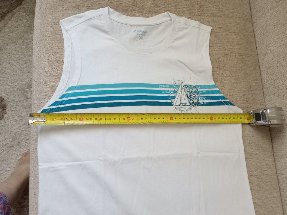 Erkek Kolsuz Bisiklet Yaka Baskılı tshirt. - Görsel 5