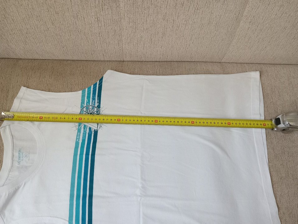 Erkek Kolsuz Bisiklet Yaka Baskılı tshirt. - Görsel 4