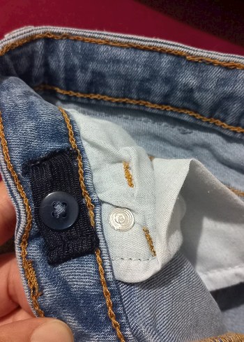 Mavi kiz Çocuk Dar Kesim Kot Pantolon - Görsel 3