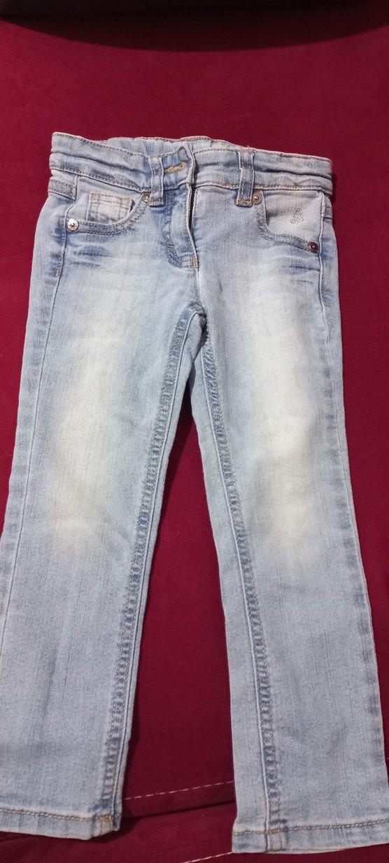 Mavi kiz Çocuk Dar Kesim Kot Pantolon - Görsel 5