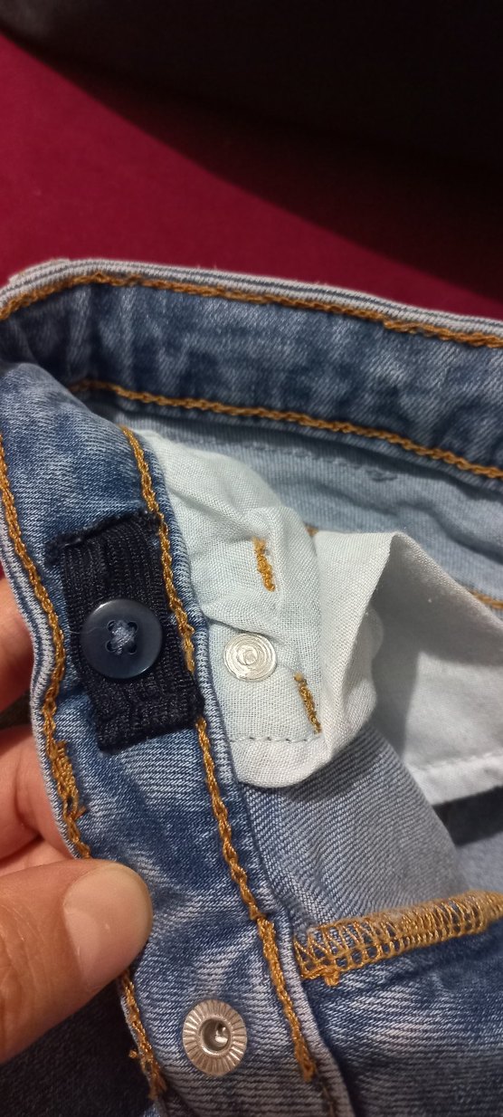 Mavi kiz Çocuk Dar Kesim Kot Pantolon - Görsel 3