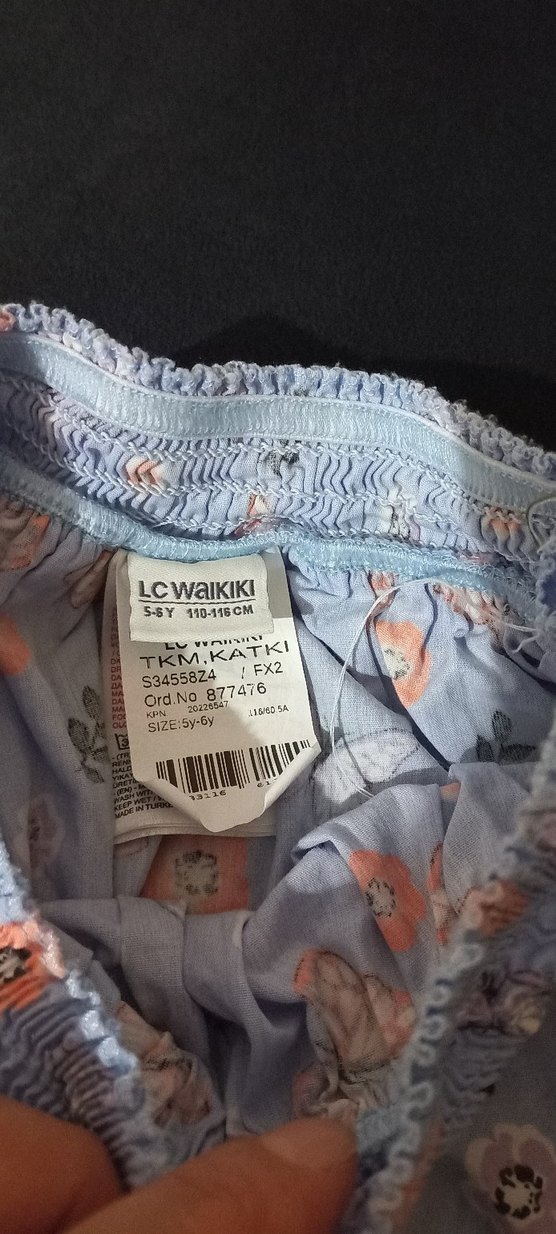 Kız Çocuk Mavi Pliseli Etek - Görsel 2