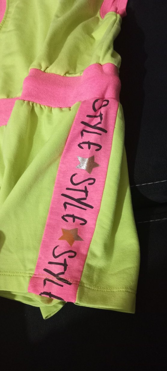 Kız Çocuk Pembe Kuşaklı Kolsuz Tulum - Görsel 2