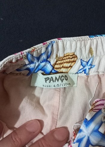 Bohem Çok Renkli Pliseli kiz çocuk Pantolon - Görsel 3