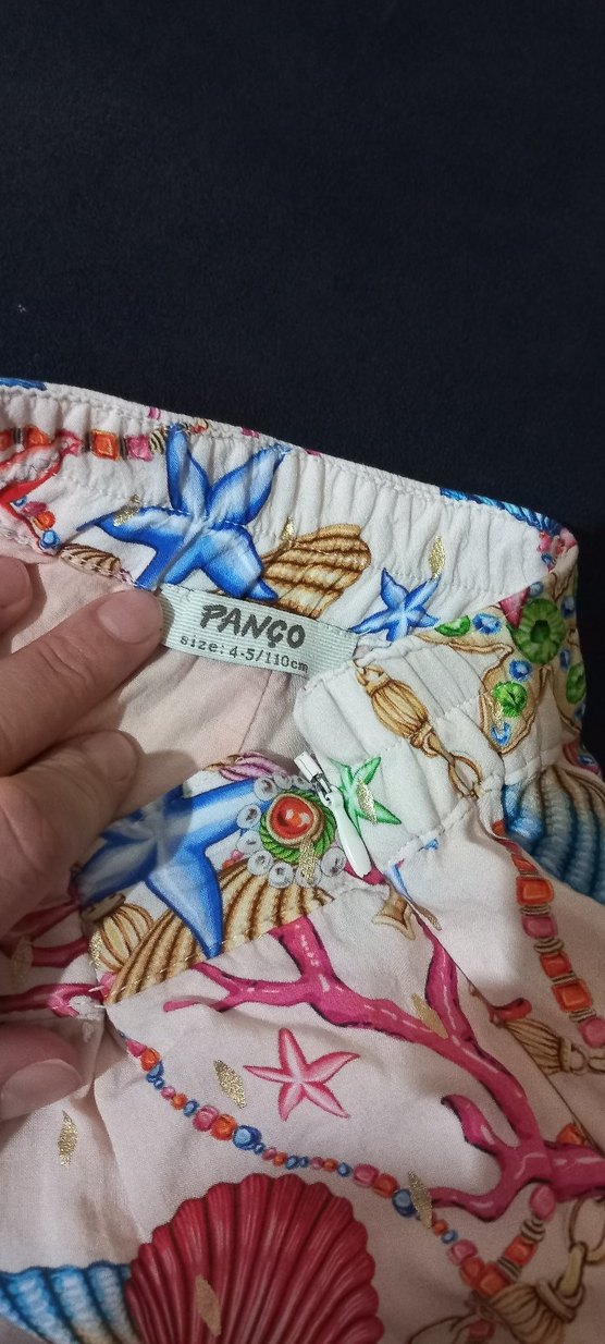 Bohem Çok Renkli Pliseli kiz çocuk Pantolon - Görsel 4