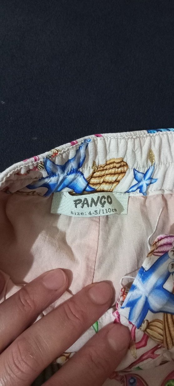 Bohem Çok Renkli Pliseli kiz çocuk Pantolon - Görsel 3