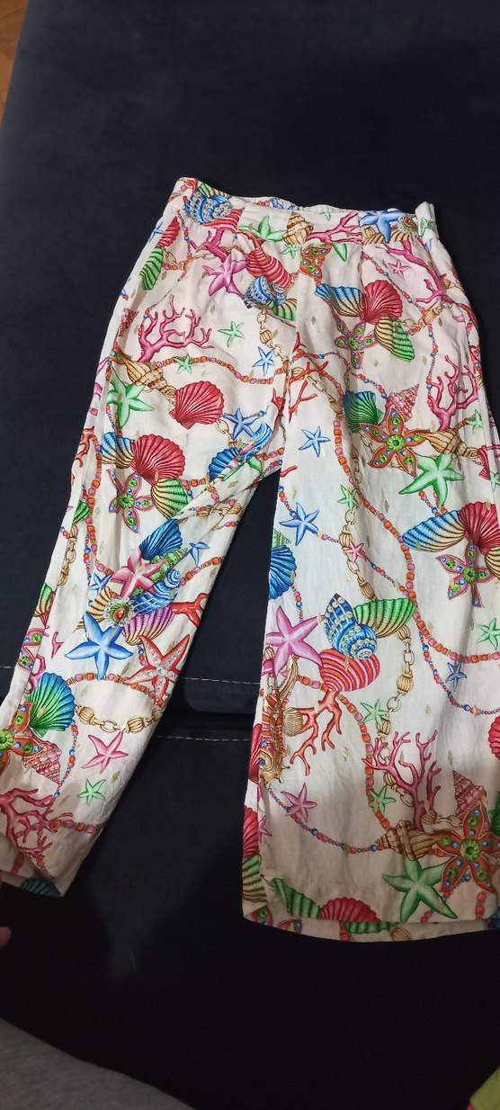 Bohem Çok Renkli Pliseli kiz çocuk Pantolon - Görsel 2