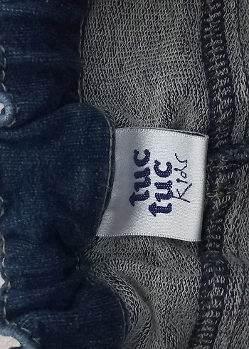 Lacivert kiz çocuk Kot Etek - Görsel 2