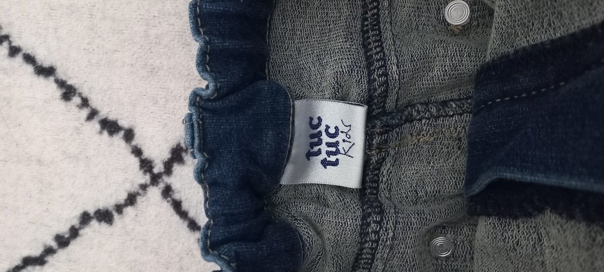 Lacivert kiz çocuk Kot Etek - Görsel 2