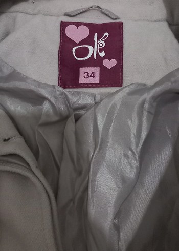 Bej Düğmeli Midi Kadın Kaban - Görsel 2