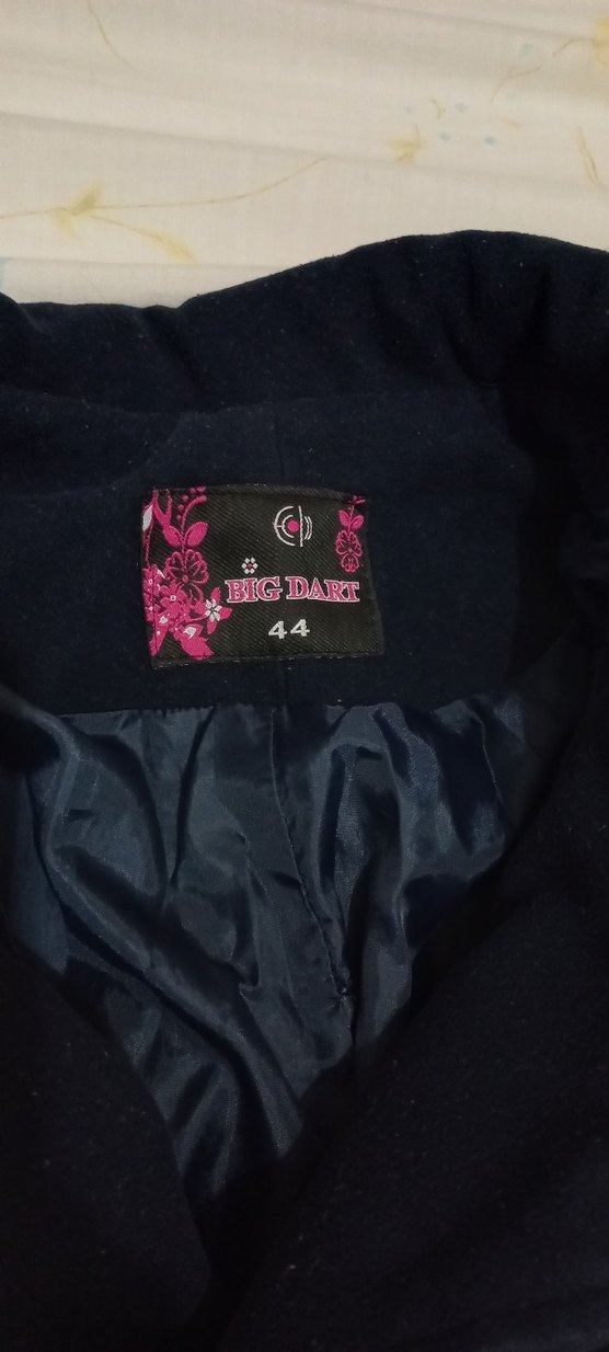 Çift Düğmeli Lacivert Kaban - Görsel 3