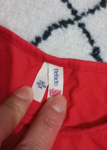 Kız Çocuk Pembe Baskılı Kısa Kollu Tişört - Görsel 2