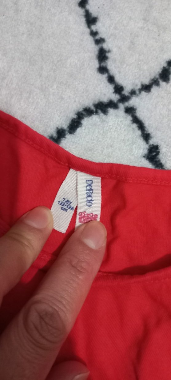 Kız Çocuk Pembe Baskılı Kısa Kollu Tişört - Görsel 2