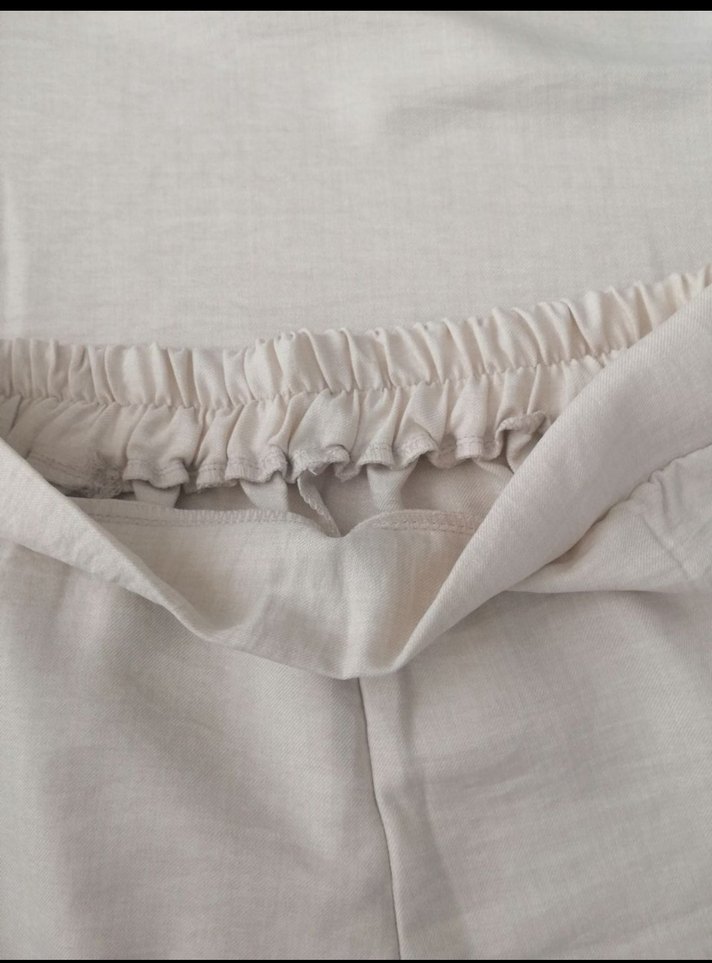 Sofya Keten Kumaş Bluz Şortlu Takım - Görsel 3