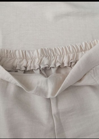 Sofya Keten Kumaş Şortlu Takım - Görsel 3