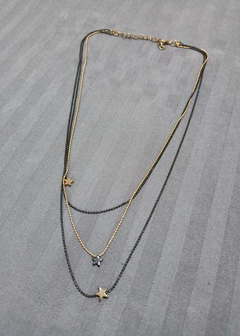 Bohem Tarzı İşlemeli Zincir Detaylı Kadın Kolye - Görsel 2