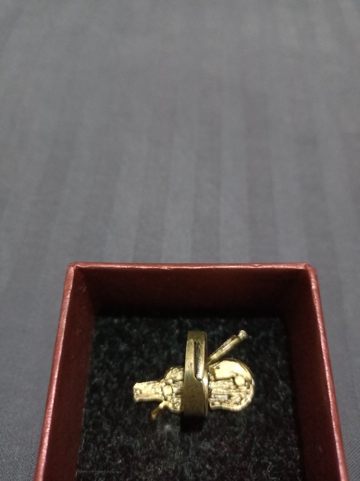 Vintage Altın Kaplama Müzik Temalı Yüzük - Görsel 2