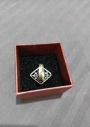 Vintage Altın Renkli Payetli Kadın Yüzük - Görsel 2