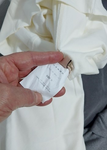 Beyaz Pamuklu penye Midi Etek - Görsel 6