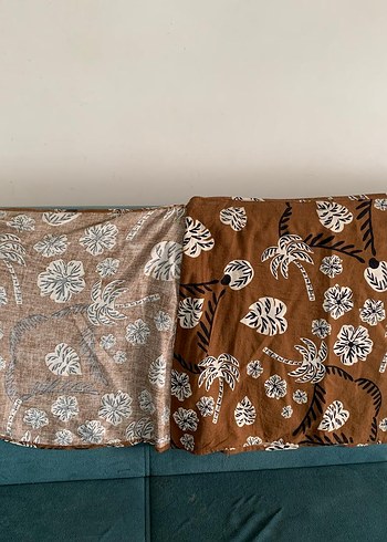 Drapeli Bohem Kahverengi Kadın Etek - Görsel 2