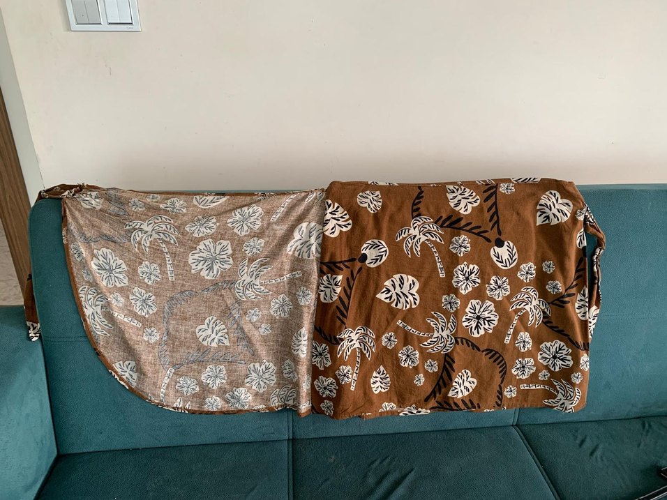 Drapeli Bohem Kahverengi Kadın Etek - Görsel 2