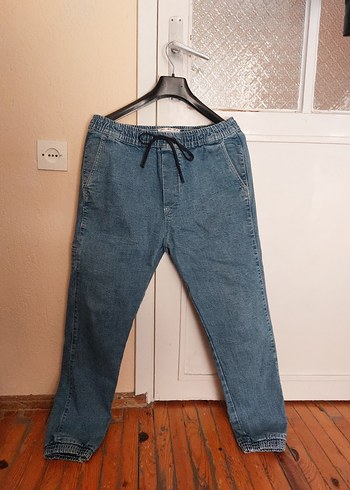 Erkek Mavi Jogger Pantolon