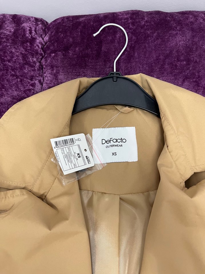 Defacto Kahverengi Bağlamalı Trençkot - Görsel 2