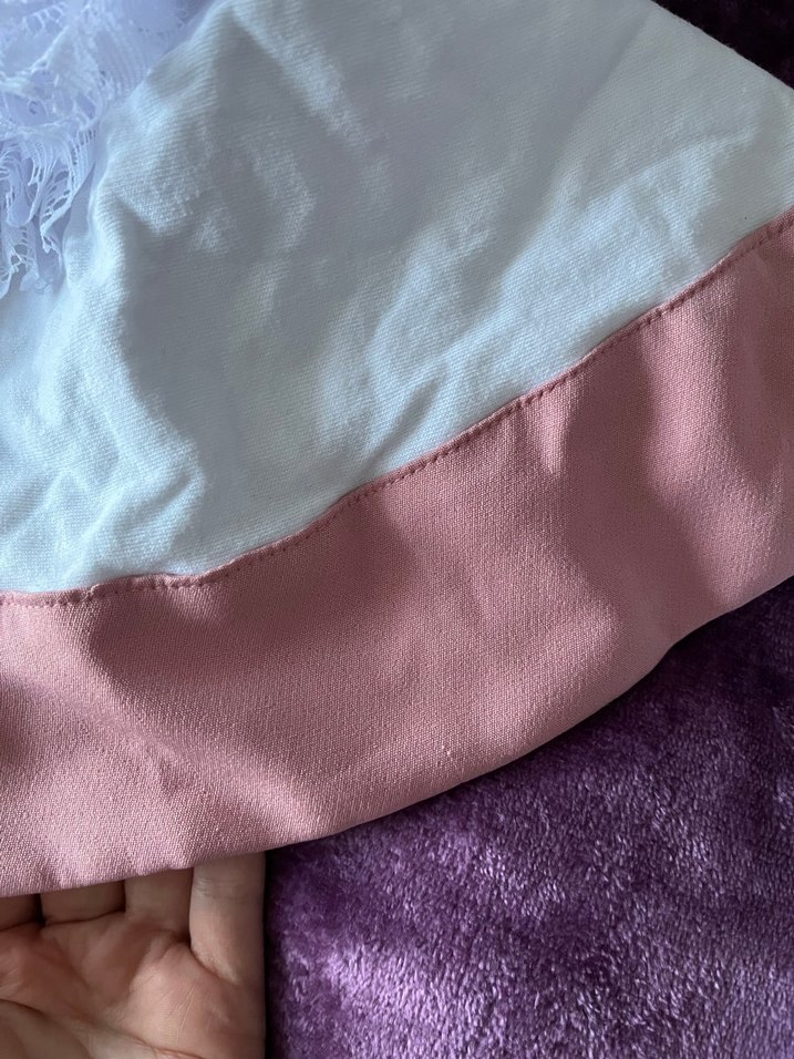 Pudra Krep Uzun Tesettür Elbise - Görsel 4