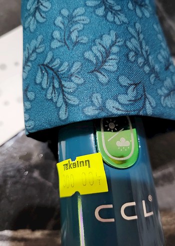 Kadın Lacivert Desenli Şemsiye Velcro'lu - Görsel 5